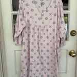 Croft & Barrow Women Nightgown Light Pink With Star Print Size 2X Poly Spandex Photo 5