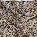 ZARA NEW ‎ ANIMAL PRINT CROPPED TOP RUCHED V-NECK WOMENS SIZE XS Photo 11