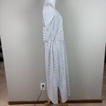 Old Navy Maxi Dress Large Black White Pinstripe Resort Beach Cotton Summer L New Photo 5