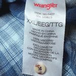 Wrangler Tunic Top Womens XXL Blue Plaid Long Sleeve Boho Country Western Casual Photo 4