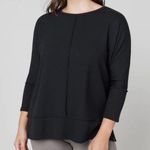Spanx  Perfect Length Top Long-sleeve Size Medium Black Shirt Stretchy Photo 0