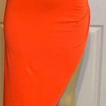 Forever 21 Orange Neón asymmethric skirt Photo 0
