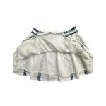 Tory Burch  Size 8 Embroidered White Alexandria‎ Skirt Women’s Beaded #E13-5 Photo 7