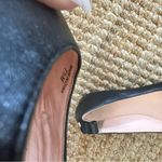 Kate Spade BLACK LEATHER BALLET FLATS SIZE 7.5 With Signature Spade Photo 6