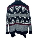 Abercrombie & Fitch Blue White Fair Isle Knit Long Sleeve Cardigan Sweater Sz S Photo 1