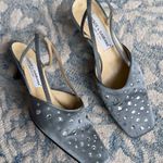 Dolce & Gabbana RARE 90s Vintage Women's Gray Embellished Heels - size 40 Photo 0