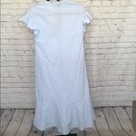 ZARA  Midi Dress with Layered Skirt Light Blue Photo 3