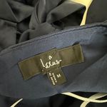 Lulus NEW  Admirably Chic Navy Blue Satin Lace-Up Mini Dress With Pockets Medium Photo 7