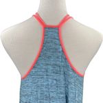 American Eagle Blue & Neon Orange Strappy Flowy Tank Top Photo 5