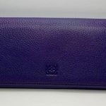 Loewe Purple Bifold Continental Wallet w/ Anagram - Preowned Photo 0