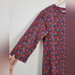 Woolovers Purple and Blue Berry Print Cotton Tunic Dress Size Small Photo 8