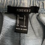 Forever 21  California Vintage Blue Wash Sweat Shorts Pockets Women’s Sz L EUC Photo 3