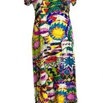 Jams World Vintage Sun Motif Colorful Shift Maxi Dress Size M Photo 1