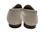 Sam Edelman Loraine White Leather Loafers with Gold Accent,size 8M Photo 4
