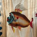 Soft Surroundings  Beach Cover Up Blouse Seychelles Beaded Tunic Top Fish Coral Photo 7