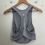 Lululemon - Power Thru Tank Top Heathered Rhino Grey Athletic Workout Running Gym Photo 3