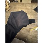 Vince Black Lightweight Semi-Sheer Cotton Crepe Knit 3/4 Sleeve Sweater Top M Photo 4