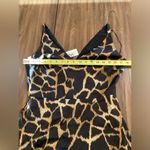 Milly asymmetrical Black "Dashielle" Giraffe Hi Low ruffle Flare Midi Dress 6 Photo 7