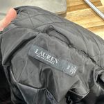 Ralph Lauren Lauren  Womens Puffer Jacket XS Black Quilted Button Zip Hood Photo 1