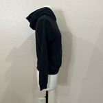 PINK - Victoria's Secret  Black Sherpa Hooded Sweatshirt Size XS Photo 8