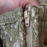 Randi Rahm lined cocktail Elegant Formal Gold Lace Pencil Skirt Sz 6 Photo 2