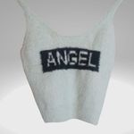 Forever 21 Baby blue  , faux fur Angel crop top. Photo 0