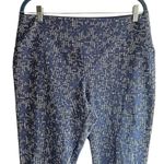 Activewear Joggers, Capri pants, stretch pants. Size XL. Blue Floral. Photo 2