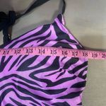 Women’s one piece swimsuit, purple‎ and black zebra stripe Size undefined Photo 7