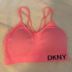 DKNY  Pink Sports Bra Women’s Strappy Bright Melon XS Photo 0