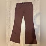 KHY by Kylie Jenner Sleek Soft Stretch Low Rise Chocolate Brown Pant Size 2X Black Photo 2
