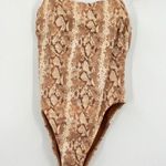 Vitamin A NWT Swim Jenna High Leg Sand Snake One Piece Swimsuit Women’s Size 10 Photo 2