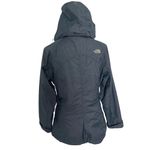 The North Face Women Blue Teal Insulated Hooded HyVent Jacket Size Small - EUC Photo 1