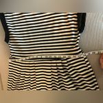 Eyeshadow  dress Black and white striped pleated dress preloved Photo 4