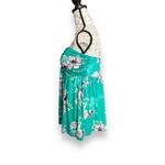 Torrid New  Plus Green Floral Mesh Strapless Twisted Babydoll Tunic Top Size 1 Photo 6