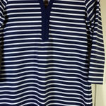 Lands' End Swim Cover Dress Blue Striped‎ XS 2 Photo 1