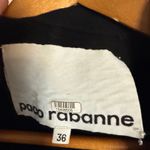 Rabanne Black Three Button Wool Long Sleeve Longline Winter Coat Size 4 Photo 11