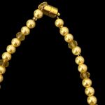 VTG Yellow Champagne Beaded Necklace Choker & Earrings Jewelry Set Photo 5