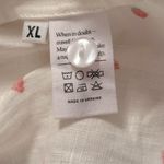 NWOT Sleeper Brigitte Belted Strawberry Printed 100% Linen Voile Mini Dress XL White Photo 13