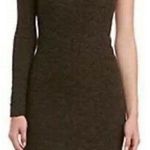 BCBGeneration One Sleeve Licorice Bodycon Dress Size XS Photo 0