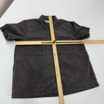 Madewell Shirt Womens Medium Denim Short Sleeve Button Up Shirt in Lunar Wash Photo 9