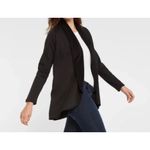 Drew  Black Long Sleeve Fleece Lined Long Sleeve Waterfall Cardigan Size XS Photo 1