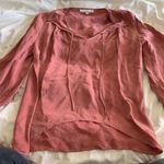 Young Fabulous and Broke cupro blouse 3/4 long sleeves sold on revolve mauve XS Photo 0