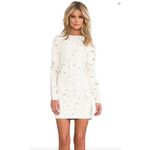 BCBGMAXAZRIA  Jillea Vegan Leather Dress in French‎ Cream Combo Photo 3