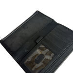 Fossil Black Pebbled Leather Wallet cardholder checkbook Photo 4