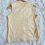 Brooks Brothers Women’s Yellow Tank Top Sleeveless V-Neck Cotton size medium Photo 4