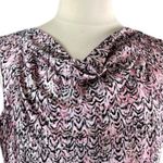 Dana Buchman Dress Drape Neck Sleeveless Blouson Pink Multi Women’s Size XL Photo 8