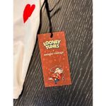 Urban Outfitters Unique Vintage Women's Tweety Bird Boxy T-Shirt White L Red Fringe Heart Graphic Photo 8