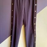 Maje NWT blue slim joggers w/ black contrast piping and chrome buttons Sz 38 Photo 0