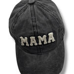 Gray 'MAMA' Baseball‎ Cap Black Photo 0