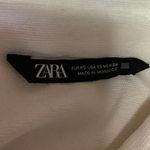 ZARA  White Chest Pocket Oversized Long Sleeve Button Down Shirt Blouse Top XS Photo 2